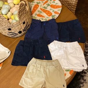 5 pair of 3T polo shorts